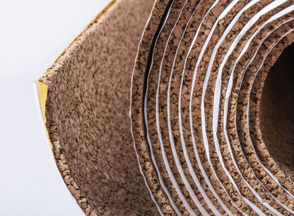 Self-adhesive cork rolls