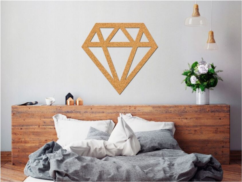 Diamond Natural Cork Sticker