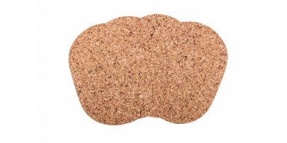 Cork washer oval large 40 / 30cm decor-set of 4 pcs.