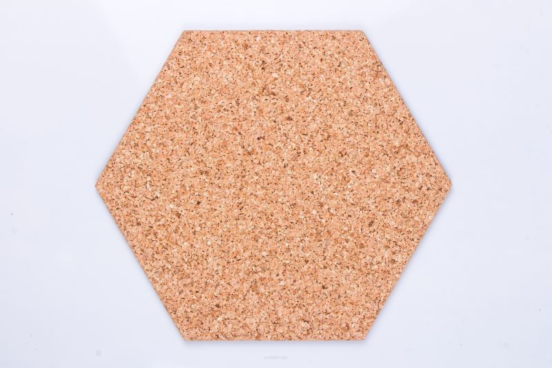 Corkboard Hexagon Natural 7mm