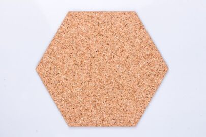 Corkboard Hexagon Natural 7mm