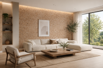 Wall Cork MALTA SNOW-BEIGE - 4