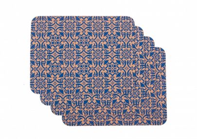 Rectangular cork pad blue