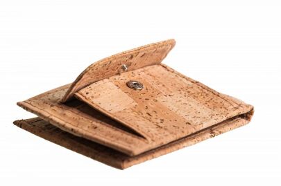 Coin wallet natural cork