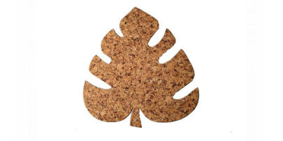Cork pad Leaf 30 / 27cm decor- set 4 pcs