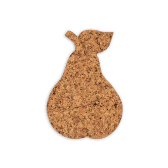 Cork Pad Pear Decorative decor - set 4 pcs.