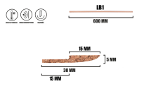 Cork strips LB- 1 - 2