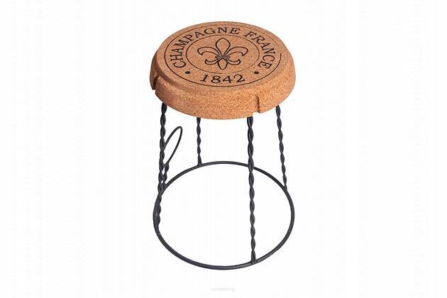Stool from natural cork