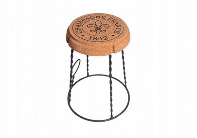 Stool from natural cork