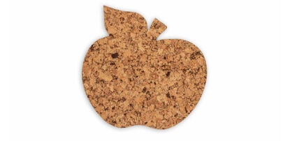 Cork pad Medium Apple decorative -kpl 4 pcs