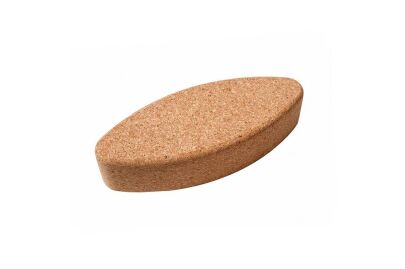 Oval cork cube for yoga practice