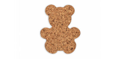 Cork Pad Bear Decorative decor - set 4 pcs.