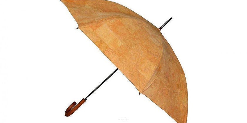 Umbrella made of cork