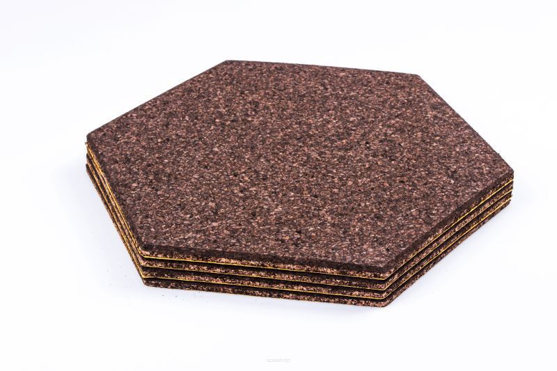 Corkboard Hexagon Negro 7mm