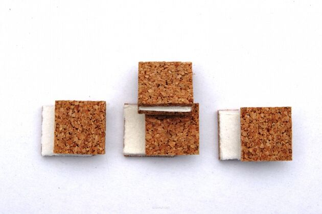 Cork spacers 18x16x3mm + 2mm PVC foam
