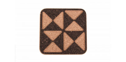 Rectangular cork coaster triangles