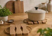 Natural Cork Pads Cutlery - 3