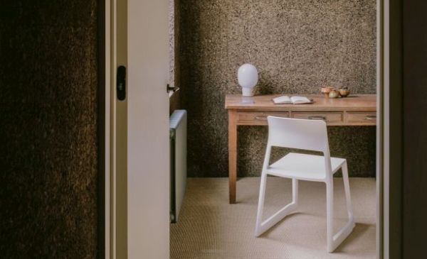 An original and impressive cork wall