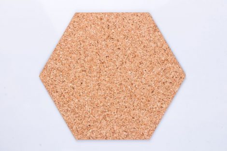 Corkboard Hexagon Natural