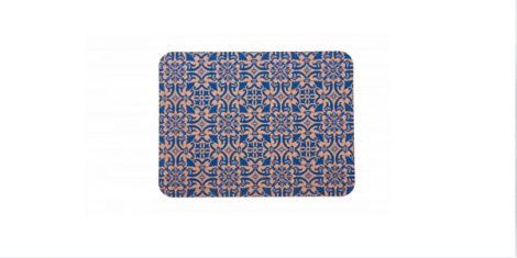 Rectangular cork pad blue