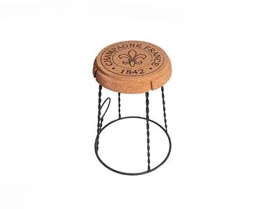 Stool from natural cork