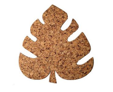 Cork pad Leaf 30 27cm decor- set 4 pcs