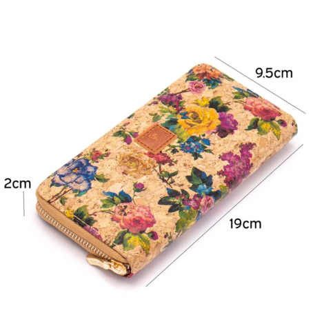 Women's wallet with flowers