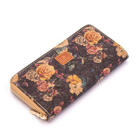 Women's wallet with roses