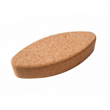 Oval cork cube for yoga practice